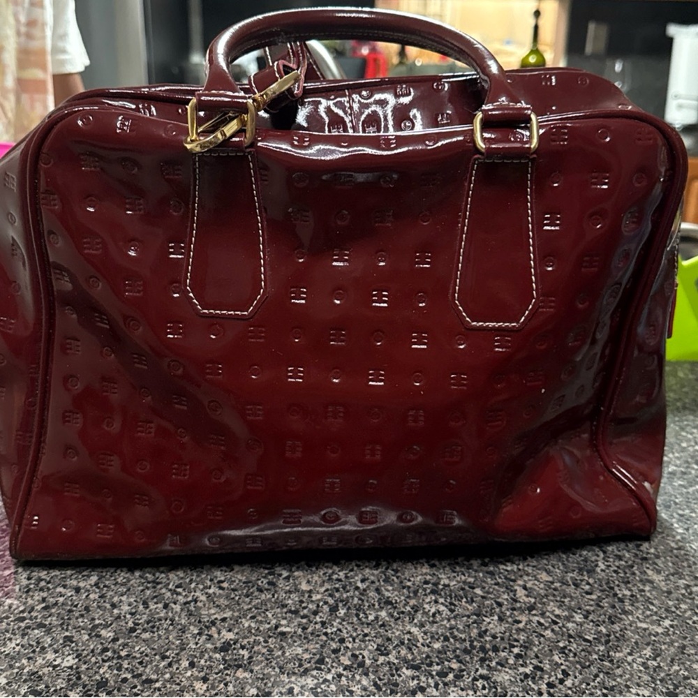 Arcadia Burgundy Satchel Bag